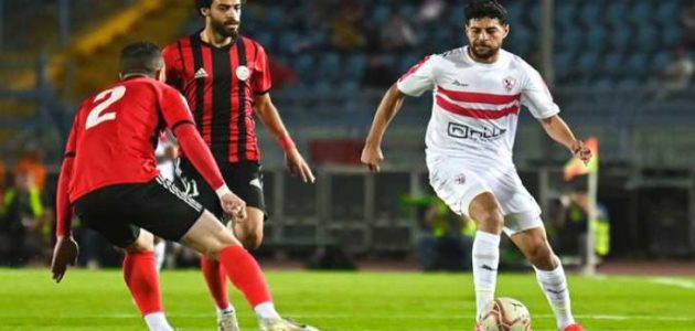 من ركلة جزاء.. إيهاب سمير يسجل هدف في شباك الزمالك بالشوط الثاني