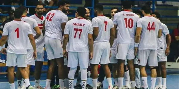 فريق الزمالك كرة اليد يفوز على الطيران